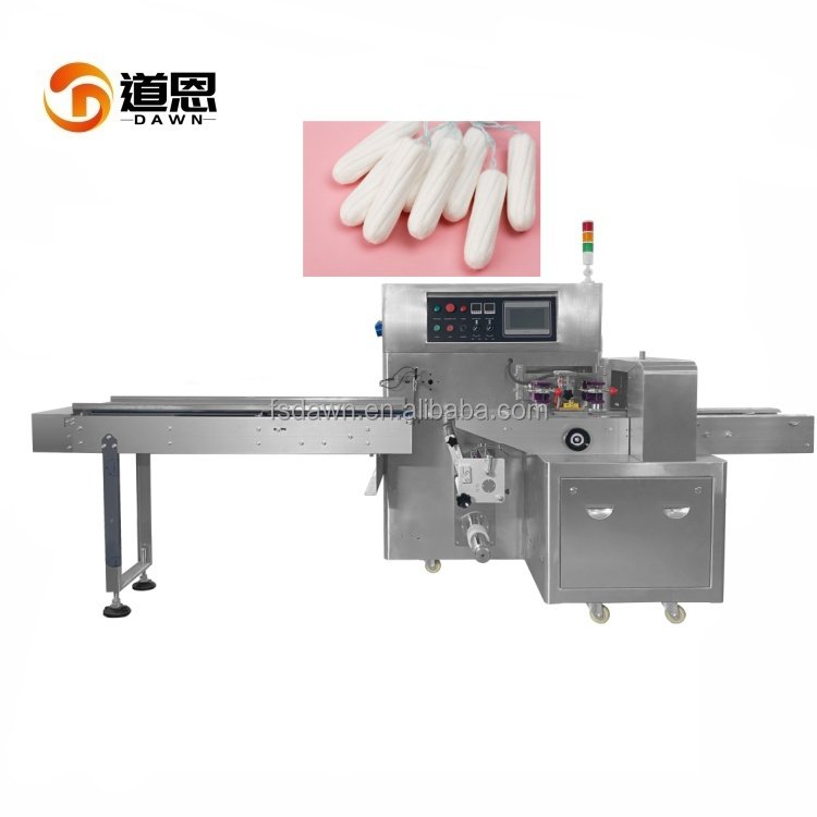 Popular Convenient Tampons for Women Flow Pack Machine Environmentally Friendly Hygiene Tampons Packing Machine